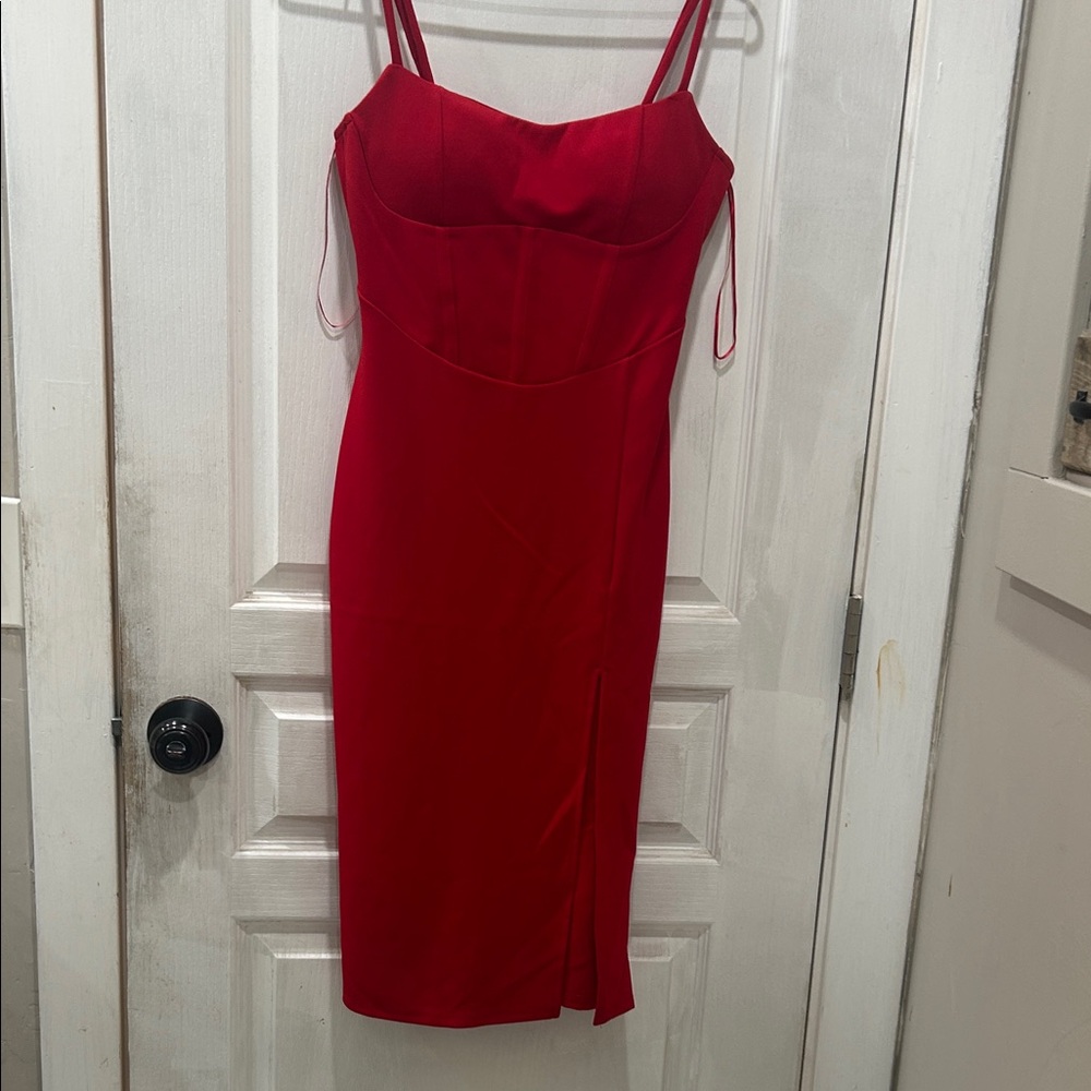 Elegant Red Women's Dress